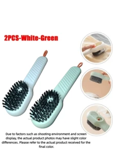 Multi-Functional Plastic Dispenser, Laundry Room Sports Shoes Cleaning Liquid, Innovative Design Cleaning Brush/Soft Bristle Liquid Shoe Brush, Multi-Purpose Shoe/Boot Brush, Sofa - Multicolor - View 10