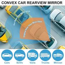 Gương chiếu hậu trong xe dạng kẹp 11 inch, gương chiếu hậu lồi góc rộng cho ô tô, SUV, xe tải, chống chói, gương phụ trợ mở rộng tầm nhìn - Gương chiếu hậu ô tô - Xem 5
