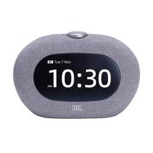 JBL HORIZON 3 音乐地平线第三代蓝牙闹钟音箱，家用卧室音响，带氛围夜灯、FM收音机，黑/灰色 - 彩色 - 查看 10