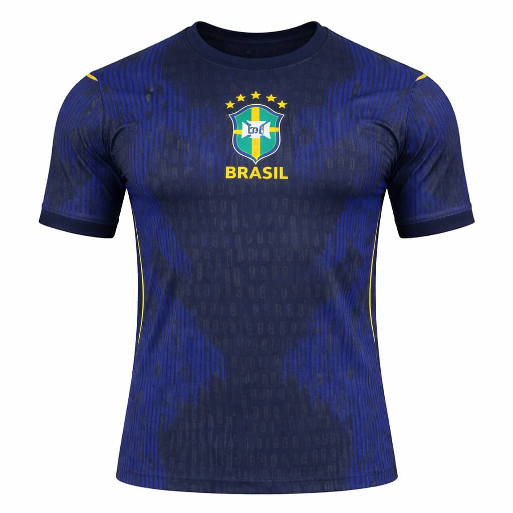 NEW BRAZIL TEAM SHIRT DARK BLUE WORLD CUP 26/27 VERSION FOOTBALL JERSEY - 1. BRAZIL XANH ĐẬM - Xem 1