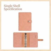 可定制 A6 皮革活页夹(支持雕刻) - 高品质人造革封面,柔和的色调,包含螺旋笔记本内页;也可提供仅封面版本。 - 多色-活頁本 - 查看 5