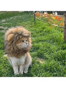 Pet Cat Dog Lion Wig Headpiece Rabbit Ear Funny Headband Costume Accessories For Halloween Dress Up - Multicolor - View 9