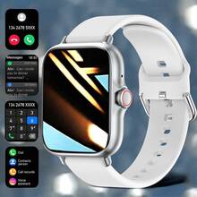 MixtataDi Smartwatch, 1.83-Inch Multifunctional Sports Smartwatch, Featuring Wireless Calling/Music, Message Notifications, Pedometer, Sedentary Reminders, And Multiple Watch Face Wallpapers. Suitable For Both Men And Women, Compatible With Android And IOS. Perfect As A New Year Gift. - 彩色 - 查看 2