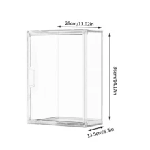 1PC Acrylic Display Case Clear Display Box Dustproof Box Collectibles Model Three Style Available - A: No Partition - View 3