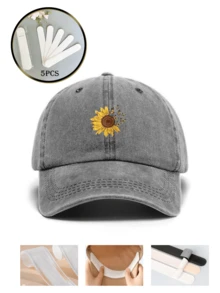 Lpc Men Women Sunflower PatternFashionable Baseball Cap For DailyLife Boho - One Size Fits All - View 6