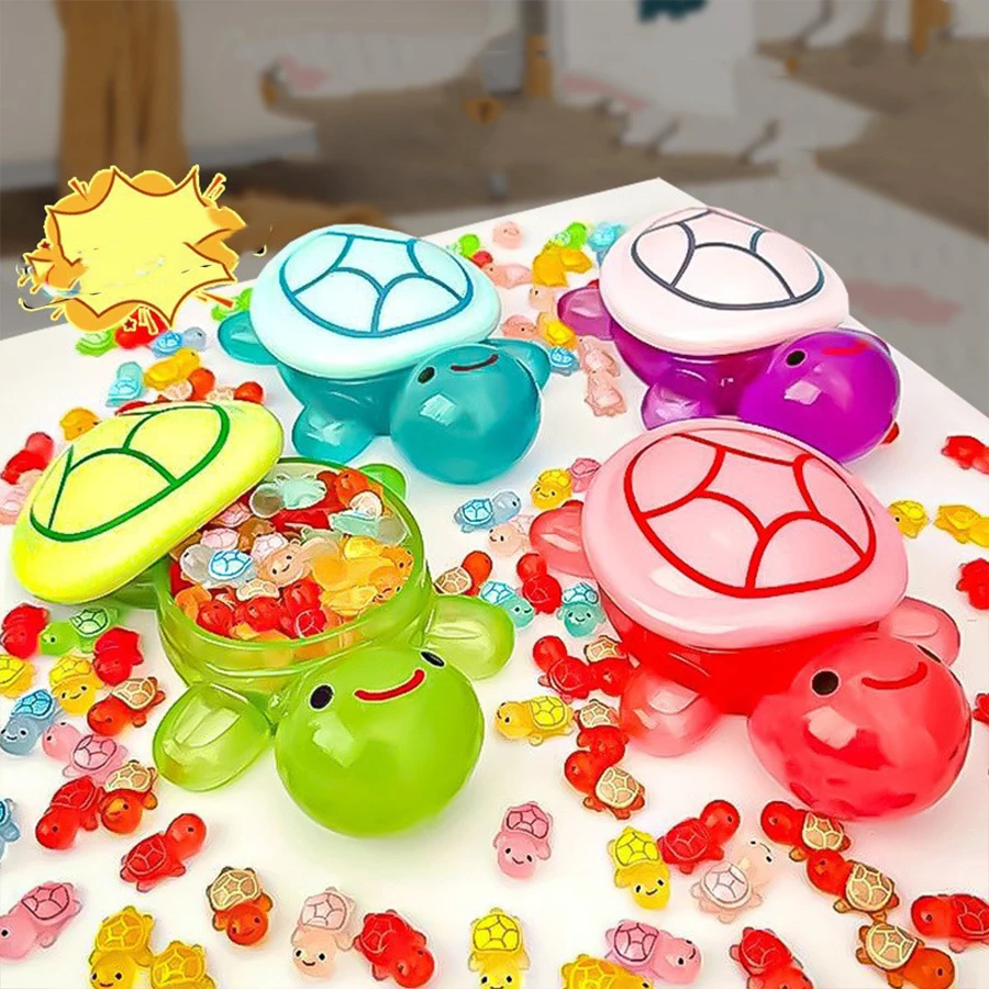 17cm Giant Turtle Stacking Toy, Openable Storage Box - Multicolor - View 1
