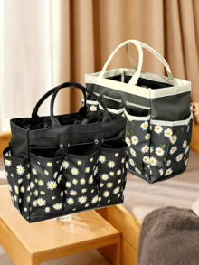 Large Capacity Garden Tool Storage Bag, Compartment Design, Waterproof & Dirt-Resistant, Portable Garden Supplies, Unisex, Storage Tote Bag, Suitable For Outdoor Gardening, Lawn Picnic, Travel Camping, Home Organization, Storage Box, Travel Essentials, Home Goods, Gardening Equipment - One Size - View 4