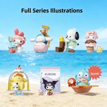 MINISO Sanrio Cartoon Character Colorful Food Themed Mystery Box Toy Figurine, Anime Desk Decor, Handmade, Holiday/Birthday Gift (Random 1pc) - Multicolor - View 2