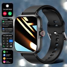 MixtataDi Smartwatch, 1.83-Inch Multifunctional Sports Smartwatch, Featuring Wireless Calling/Music, Message Notifications, Pedometer, Sedentary Reminders, And Multiple Watch Face Wallpapers. Suitable For Both Men And Women, Compatible With Android And IOS. Perfect As A New Year Gift. - 彩色 - 查看 13