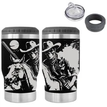 Copo Térmico ARTE 360 473ml  ou cuia 350ml Personalizado a Laser TEMA: CAVALO PAREDE DUPLA NOVIDADE LANÇAMENTO - Copo de Cerveja ideias de presente - LONG NECK - Visão 2