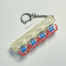 1pc Keyboard Style Stress Relief Finger Toy Keychain, Keyboard Finger Toy Keychain, Adult Stress Relief Gift - Multicolor - View 11