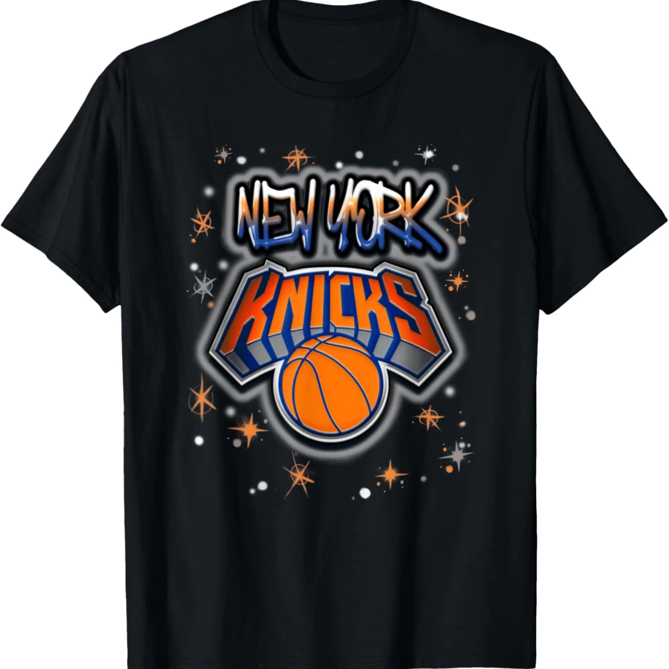 New York Knicks Airbrush Logo T-Shirt - màu đen - Xem 1