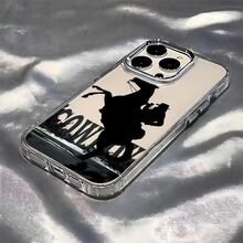 Revista Silhouette Cowboy Dise?o de impresión,Protector Transparente de Alta Calidad para Celular - Funda Anti-Caídas de TPU para Multi-Modelos (OPPO, Redmi, , ) - Ideal para San Valentín y Halloween - transparente - Ver 2