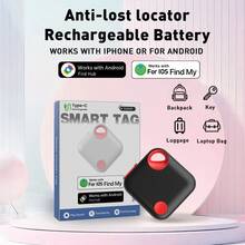 RSH Thẻ định vị thông minh chống rối dây, hệ thống kép mới, thẻ theo dõi không dây, pin sạc USB-C, thiết bị định vị chống mất, tương thích với ứng dụng Tìm đồ của và Find Hub (cho Android), thẻ tìm đồ thông minh cho hành lý, chìa khóa, ví, có chức năng nhắc nhở khi bị mất, quà tặng mùa xuân. - Nhiều màu - Xem 11
