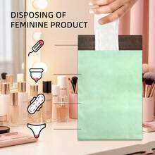 10/20/50/100片装女士卫生巾旅行收纳袋 - 防异味卫生棉条收纳袋，大容量化妆品整理袋，适用于存放化妆品、护肤品、手机等。是度假、节日和送礼的理想之选，也是旅行必备的收纳整理好帮手。 - 彩色 - 查看 5