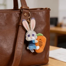 Miniso Disney Zootopia Hugging Series Pendant, Judy Hopps And Nick Wilde Plush Keychain, Cute Rabbit And Fox Plush Backpack Charm Pendant - Multicolor - View 6