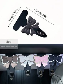 1pc Butterfly Shaped Car Hook, Creative Car Hanger, Front Passenger Interior Decor, Multifunctional Storage Hook - Multicolor - View 6