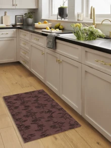 1pc Floor Mat/Rug (Rug, Carpet, Area Rug, Bath Mat, Bath Rug, Door Mat, Runners, Runner Rug), European Vintage - Aesthetic Floral Stripe Plant Elements - Hallway Runner Carpet, Bathroom, Kitchen, Entrance, Doorway, Corridor, Bedside, Living Room, Bedroom Etc.) + All Season Soft Washable Rug, Home Decor - Multicolor - View 6