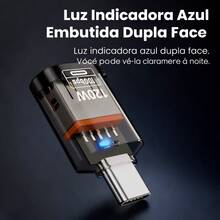 Easy Idea Network Type-C To USB 3.2 OTG Adapter, 10Gbps, 120W Fast Charging USB-C Male To USB A Converter - Black - View 4