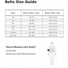 1pc Women's Punk Guitar Metal Decor Geometric Pattern Street Style PU Leather Rivet Belt, Accessory, Party - 黑色 2 - 查看 7