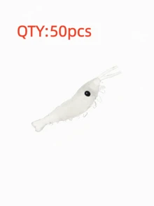 50pcs 3CM Soft Shrimp Fishing Lures, Soft Bait For Largemouth Bass, Freshwater Fishing Tackle Accessories - Multicolor - View 15