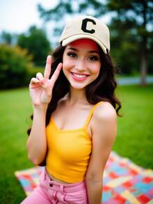 1pc Unisex A-Z Letter Pattern Baseball Cap, Casual Versatile Breathable Sun Protection Hat, Suitable For Daily Wear, Fashion Versatile, Can Be Used As Vacation Sun Hat/Christmas Gift - Beige - View 5