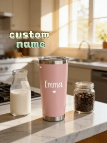 1pc Custom Valentine's Day Car Water Bottle With Personalized Text, Perfect For Daily Hydration And Romantic Gifts - Multicolor - View 2