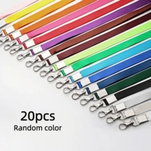 10pcs/20pcs/50pcs Colorful Metal Lanyards With Clips, Durable Neck Straps Suitable For Teachers, Students, Men And Women - Also Applicable For Cruise, Wallet, Phone, USB, Keychain - ID Badge Holder Accessories, Event Lanyards | Vibrant Color Lanyards | Metal Material, Phone Straps, Random Colors, School Supplies, Back To School Season - Multicolor - View 9