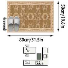 1pc Rug/Carpet/Area Rug/Bath Mat/Bath Rug/Door Mat/Runners/Runner Rug, Nordic Modern Creative - Abstract Geometric Diamond Pattern Hallway Long Runner Rug, Suitable For Bathroom, Kitchen, Entryway, Corridor, Bedside, Living Room, Bedroom, Etc. + Soft Washable Rug, Home Decor - Multicolor - View 13