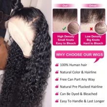 bling hair 42 Inch Pre Plucked 13x6 Jerry Curly Lace Front Human Hair Wigs Wear And Go Deep Wave Human Hair Lace Front Glueless Wigs Human Hair For Women 200% Density Deep Curly Lace Front Wigs Human Hair Pre Plucked With Baby Hair 13x6 13x4 4x4 Lace Front Wigs Human Hair Wigs Everyday Party Use Needed Long Black Wig Versatile Hairpiece Sleek Hairstyle Realistic Hairpiece Beauty Accessory Beginner Friendly For Sports, Vacation, Halloween, Christmas, Festivals, Proms, Outdoor, Cosplay, Campus, School, Beach, Wedding, Camping, Holiday, Summer Outfits, Charming, Elegant, Casual, Y2K Fashion, SS25 Styles, For Daily Use - Natural Black - Xem 8