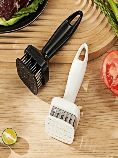 1Pcs Meat Tenderizer Steak Tool, 48-Pin - 24-Pin - 16-Pin Stainless Steel Ultra-Sharp Needle Blades Meat Tenderizing Nail Gun, Used For Tenderizing Steak / Beef / Pork / Turkey / Fish / Poultry / Veal Marinade. (Rectangle / Square / Circle)