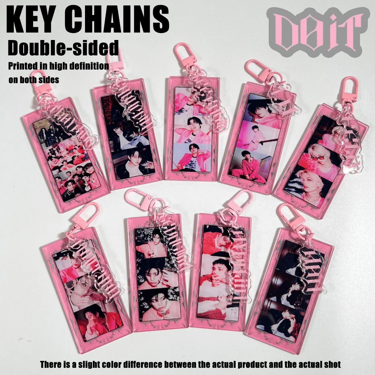 /SK/Do It，KPOP SK风格亚克力钥匙扣，STAY，包包挂饰，汽车钥匙扣吊坠，钥匙圈，手机包挂件，精美钥匙扣，送给朋友的特别礼物 - SK DO IT - 查看 1