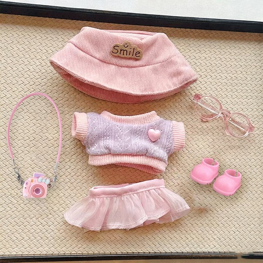 Cute Outfit Set Suitable For 6.69 Inch (About 15-17cm) Dolls, Fits 1st/2nd/3rd Generation Dolls, Birthday & Holiday Gift (Doll Not Included) - Star - View 1