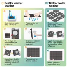 OSITE SKY 【录音棚必备】吸音板系列 - 12 片装（12 英寸 x 12 英寸 x 1 英寸/12 英寸 x 12 英寸 x 2 英寸双层厚度）吸音处理泡沫 - 消除播客/音乐人背景噪音 - 录音棚级隔音材料 - 三角槽 - 查看 8