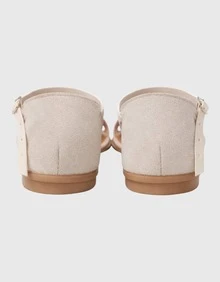 Women Flat Sandals - Màu be - Xem 4