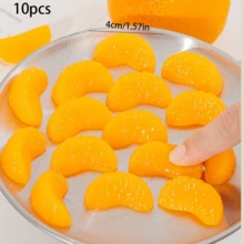 1 pieza Juguete de estrés con forma de naranja pelada, juguete de broma y diversión - Amarillo - Ver 15