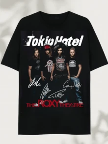 Movie Shirt, Winchester Brothers Never Underestimate A Woman Men's Cotton T-Shirt 220g Loose Version Of The Casual Round Neck Short Sleeve Four Seasons Printed Top - 黑色 - 查看 1