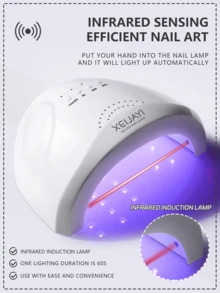 XEIJAYI 1个[USB插头]美甲灯/美甲烘干机，双光源UV美甲灯，适用于女性和女孩美甲DIY - 彩色 - 查看 4