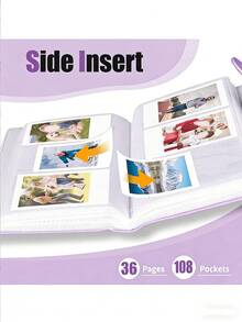 256张容量3英寸PU皮相册，适用于迷你相机 - 多色 - 查看 5