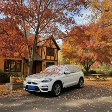 Half Car Cover, Insulated, Anti-UV, Anti-Dust, Thick Half-Body Car Cover Suitable For All Seasons, Fit For Hatchback/Sedan/Mid-Large SUV/Pickup/Off-Road Vehicle, Multiple Sizes Available - Suitable for All Seasons - View 4