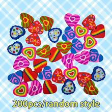 200/100/50pcs Love Eraser | Valentine's Day Eraser, 7 Styles Of Heart-Shaped, Synthetic Rubber Material, Pencil Eraser, Suitable For Classrooms, Valentine's Day Party Gifts, Family Learning Rewards - Love Donation - View 10