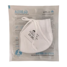 Máscaras protectoras FFP2, 50 piezas empaquetadas individualmente con diseño de banda para la cabeza, con una estructura de cinco capas transpirable y cómoda, adecuada para uso adulto (para protección diaria, no para uso médico) - A - Ver 10