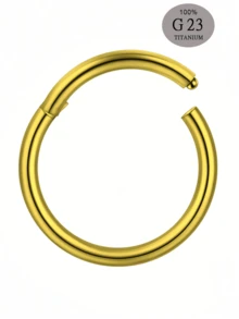 CIZME 1pc G23 Titanium Hinged Segment Ring, Titanium Nose Ring 20G 16G 14G, Diameter 5mm To 12mm, Suitable For Cartilage, Helix, Tragus, Inner Conch, Rook And Septum Piercing, Body Piercing Jewelry - Titanium Hinged - View 46