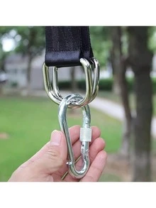 Dây đai chuyên dụng cho võng ngoài trời, dài 150cm, dây buộc võng trên cây, dây treo võng kèm miếng đệm chống ma sát (có hai màu xanh lá cây và xám để lựa chọn), chịu được trọng lượng 120 pound. - Nhiều màu - Xem 3