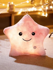 星形毛绒枕头，LED夜灯发光枕头毛绒玩具，儿童礼物，装饰品，适合男孩、女孩，生日派对，礼物装饰，可爱毛绒玩具，节日生日礼物，复活节篮子填充物，生日惊喜礼物，圣诞节装饰，生日圣诞节复活节礼物，送给女孩的礼物，儿童礼物，儿童玩偶，儿童节礼物，生日礼物，派对礼品 - 彩色 - 查看 4