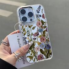 Racimos de flores secas vintage Dise?o de impresión,Protector Transparente de Alta Calidad para Celular - Funda Anti-Caídas de TPU para Multi-Modelos (OPPO, Redmi, , ) - Ideal para San Valentín y Halloween - transparente - Ver 6