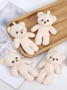 5pcs Plush Big Head Teddy Bear Cute Bear Plush Doll, Bear Pendant Doll Gift, Suitable For Boyfriend, Valentine's Day Gift, Birthday Party Bear Doll, Cute Jointed Bear Bag Cute Clothing Accessory Bear Doll Pendant, Suitable For Halloween, Christmas, Thanksgiving Holiday Gifts - Multicolor - View 7