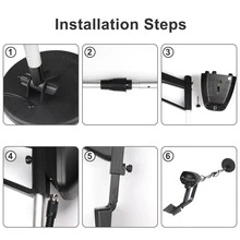 1pc Professional Deep Penetration Metal Detector, Black Waterproof Underground Treasure Seeker With LCD Display, Adjustable For Beach, Yard & Underwater Use, High Sensitivity Detector With Shovel Kit For Gold, Coins & Relic Hunting - 黑色 - 查看 4