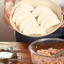 2 piezas Molde para Empanadillas de Acero Inoxidable - Herramienta sencilla y fácil de usar para prensar y cortar que permite hacer empanadillas, tartas y pasteles perfectos - Utensilio de cocina esencial para una cocción sin esfuerzo - Multicolor - Ver 4