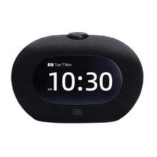 JBL HORIZON 3 音乐地平线第三代蓝牙闹钟音箱，家用卧室音响，带氛围夜灯、FM收音机，黑/灰色 - 彩色 - 查看 3